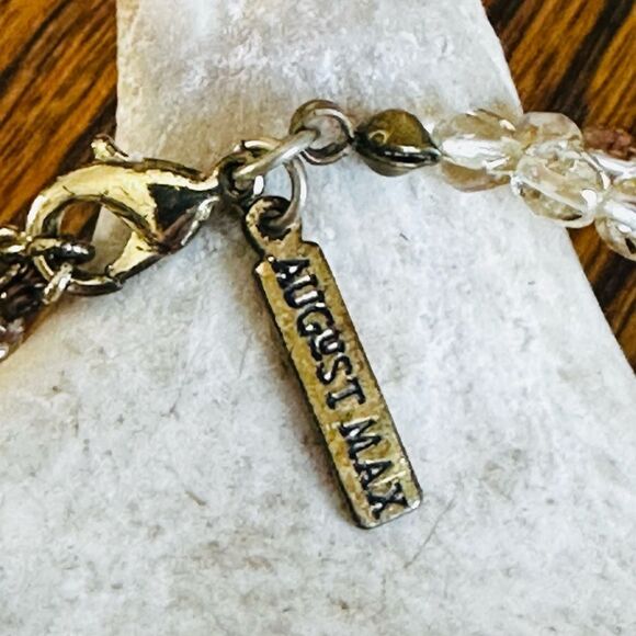 Necklace Red and Black beads VINTAGE Asian Inspired by August Max - Picture 5 of 9